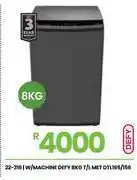 Fair Price Defy 8kg t/l met w/machine dtl165/156 offer