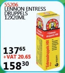 Africa Cash and Carry Lennon Entress Druppels 12x20ml offer