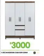 Fair Price Cuba 6dr + 2drw wardrobe offer