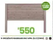 Fair Price April (d.i.y) (1 box) b/suite headboard only offer