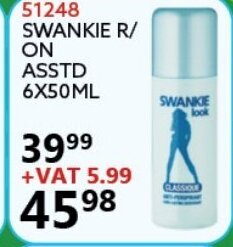 Swankie R/On Asstd 6x50ml