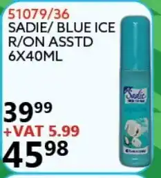 Africa Cash and Carry Sadie/Blue Ice R/On Asttd 6x40ml offer