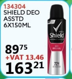 Africa Cash and Carry Shield Deo Asstd 6x150ml offer