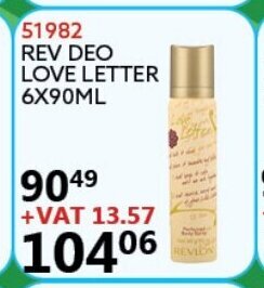 Rev Deo Love Letter 6x90ml