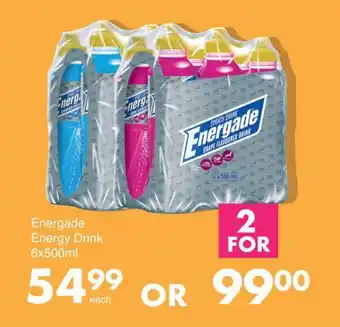 Save Energade Energy Drink 6x500ml offer