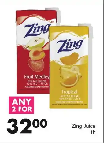 Save Zing Juice 1lt offer