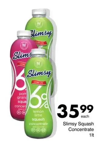 Save Slimsy Squash Concentrate 1lt offer