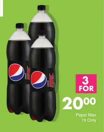Save Pepsi Max 1lt Only offer