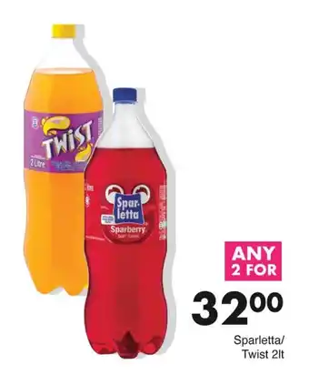 Save Sparletta/ Twist 2lt offer