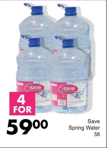 Save Spring Water 5lt offer