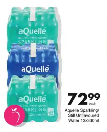Save Aquelle Sparkling/ Still Unflavoured Water 12x330ml offer