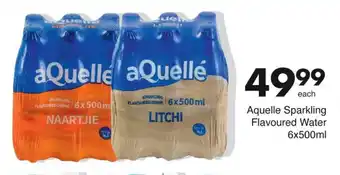 Save Aquelle Sparkling Flavoured Water 6x500ml offer