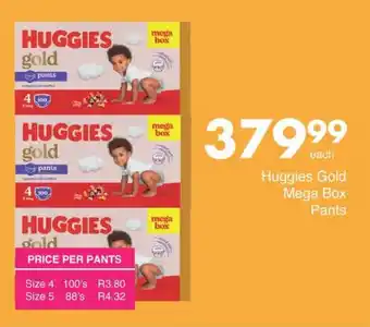 Save Huggies Gold Mega Box Pants offer