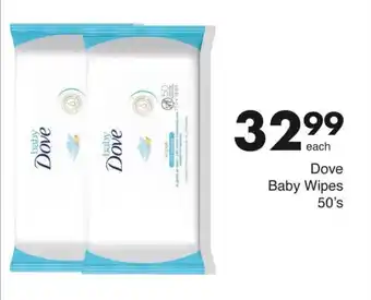 Save Dove Baby Wipes 50's offer