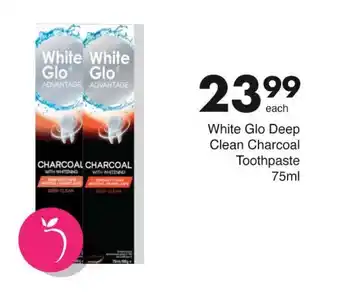White Glo Deep Clean Charcoal Toothpaste 75ml