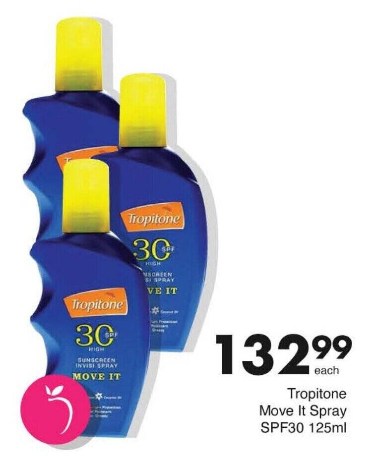 Tropitone Move It Spray SPF30 125ml offer at Save