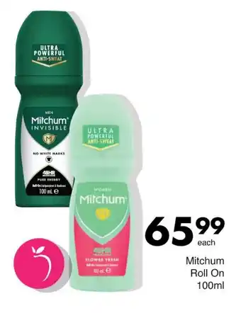 Save Mitchum Roll On 100ml offer