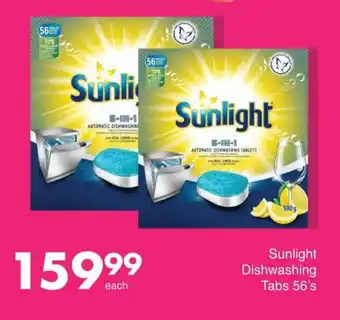Sunlight Dishwashing Tabs 56's