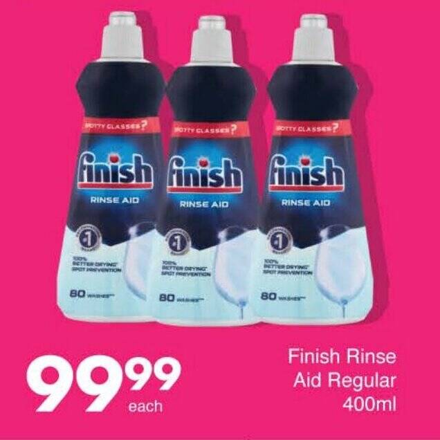 Finish Rinse Aid Regular 400ml offer at Save