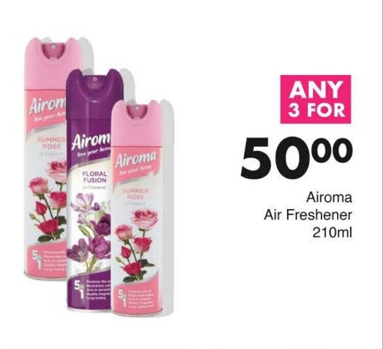 Airoma Air Freshener 210ml offer at Save