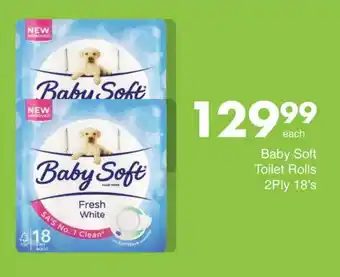 Baby Soft Toilet Rolls 2Ply 18's
