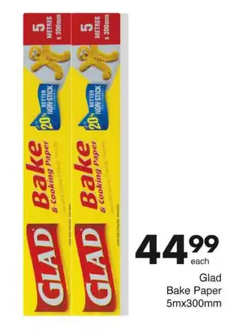 Save Glad Bake Paper 5mx300mm offer