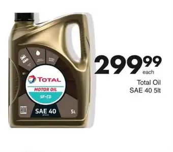 Save Total Oil SAE 40 5lt offer