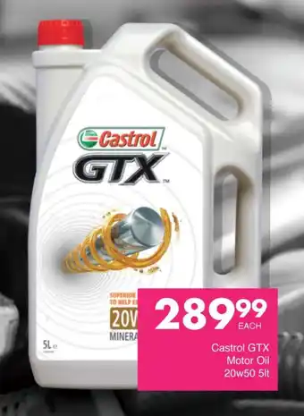 Save Castrol GTX Motor Oil 20w50 5lt offer