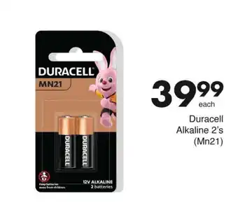 Save Duracell Alkaline 2's (Mn21) offer