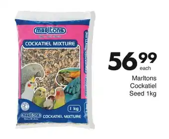 Save Marltons Cockatiel Seed 1kg offer