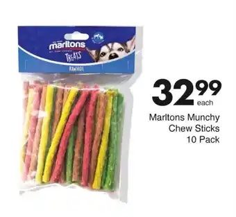 Save Marltons Munchy Chew Sticks 10 Pack offer