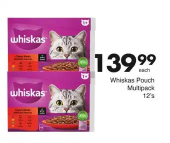 Save Whiskas Pouch Multipack 12's offer
