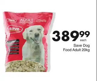 Save Save Dog Food Adult 20kg offer
