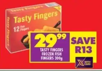 Shoprite TASTY FINGERS FROZEN FISH FINGERS 300g offer