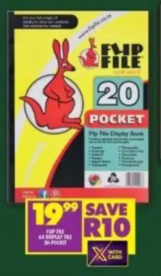 FLIP FILE A4 DISPLAY FILE 20 POCKET
