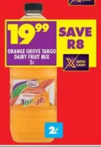 Shoprite ORANGE GROVE TANGO DAIRY FRUIT MIX 2L offer