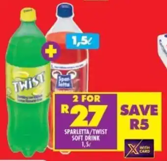 Shoprite SPARLETTA/TWIST SOFT DRINK 1,5L offer