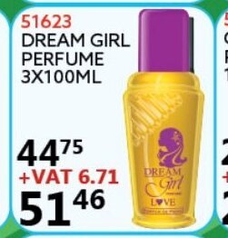 Dream Girl Perfume 3x100ml