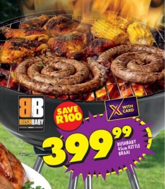 Shoprite Bushbaby Kettle Braai 45cm offer