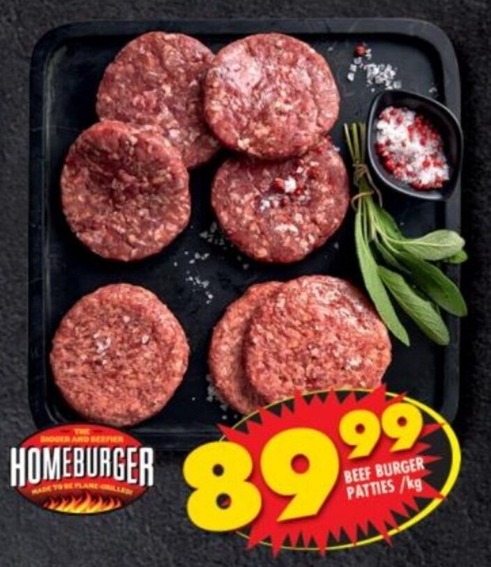 Beef Burger Patties offer at Shoprite