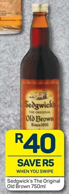 Pick n Pay Liquor Sedgwick's The Original Old Brown 750ml offer