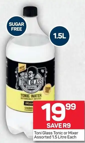 Pick n Pay Liquor Toni Glass Tonic or Mixer Asstd 1.5L offer