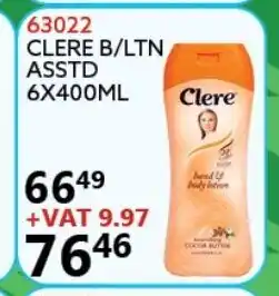 Africa Cash and Carry Clere B/LNT Asstd 6x400ml offer