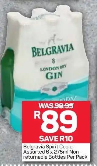 Pick n Pay Liquor Belgravia Spirit Cooler Asstd 6x275ml offer