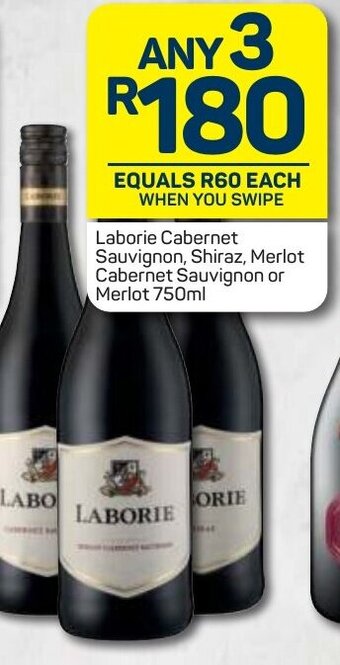 Laborie Cabernet Sauvignon, Shiraz, Merlot Cabernet Sauvignon or Merlot 750ml
