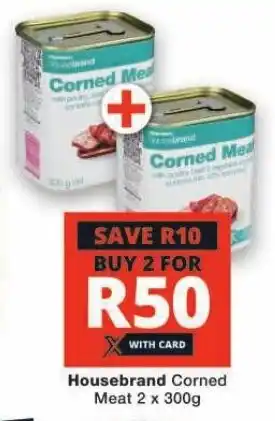 Checkers Housebrand Corned Meat 2 x 300g offer