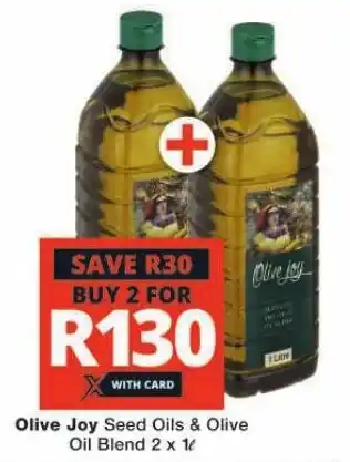 Checkers Olive Joy Seed Oils & Olive Oil Blend 2 x 1L offer