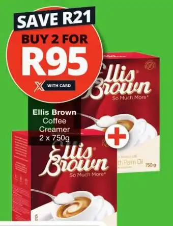 Checkers Ellis Brown Coffee Creamer 2 x 750g offer