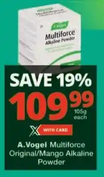 Checkers A.Vogel Multiforce Original/Mango Alkaline Powder offer