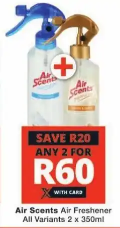 Checkers Air Scents Air Freshener All Variants 2 x 350ml offer